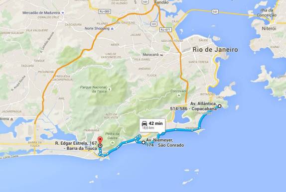 Nosso longo caminho pela orla carioca, do Leme até a Barra, na entrada do Parque Nacional da Tijuca, setor Pedra da Gavea